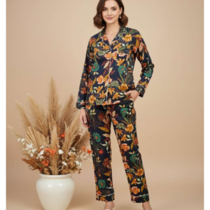 Pajama Sets, Women's Pajama Sets, Cotton Pajama Sets, Premium Sleepwear Set, Women's Nightwear Set, Cotton Loungewear Set, Printed Pajama Sets, Floral Pajama Sets, Soft Cotton Pajama Set, Modal Pajama Set, Rayon Pajama Set, Women's Sleepwear, Comfortable Pajama Sets, Lounge Wear for Women, Wholesale Pajama Sets, Private Label Sleepwear, OEM Pajama Set Manufacturer, Export Quality Nightwear, Made in India Pajama Sets, Premium Women's Loungewear